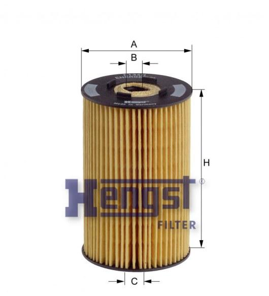 HENGST OIL FILTER ELMT-MB(LK/LN2) E134HD31-SAJID Auto Online