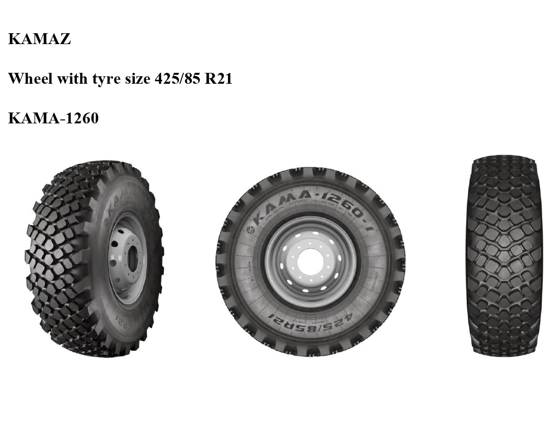 KAMAZ  KAMA-1260 tyre size 425/85 R21